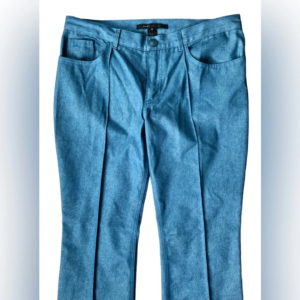 Marc Jacobs Light Blue Straight Leg Trouser Jeans 33L - Picture 2 of 9